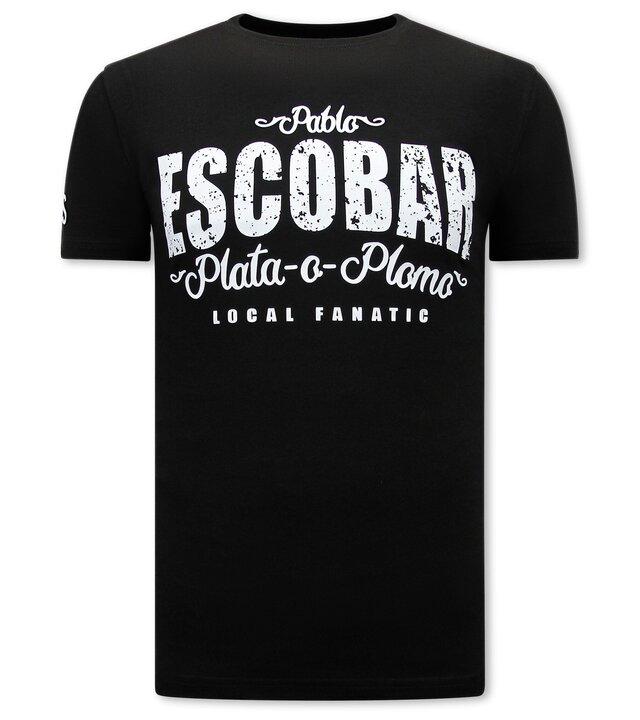 Local Fanatic Escobar Pablo Männer-T-Shirt - Schwarz