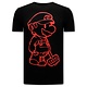 Cartoon Mario Herren-T-Shirt - Schwarz