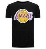Local Fanatic Lakers Print Herren-T-Shirt - Schwarz