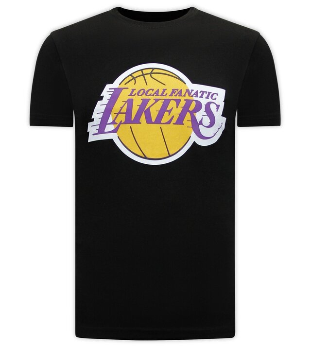 Local Fanatic Lakers Print Herren-T-Shirt - Schwarz