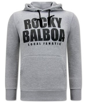 Local Fanatic Rocky Balboa Herren-Kapuzenpullover - Grau