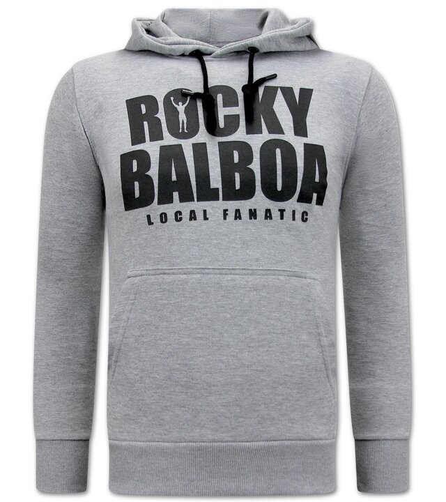 Local Fanatic Rocky Balboa Herren-Kapuzenpullover - Grau