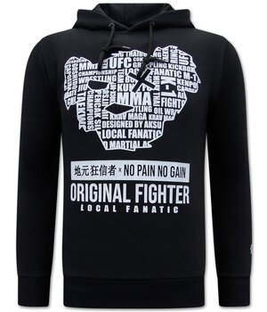 Local Fanatic MMA Fighter Herren Hoodie - Schwarz