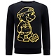 Cartoon Design Herren Pullover - Schwarz