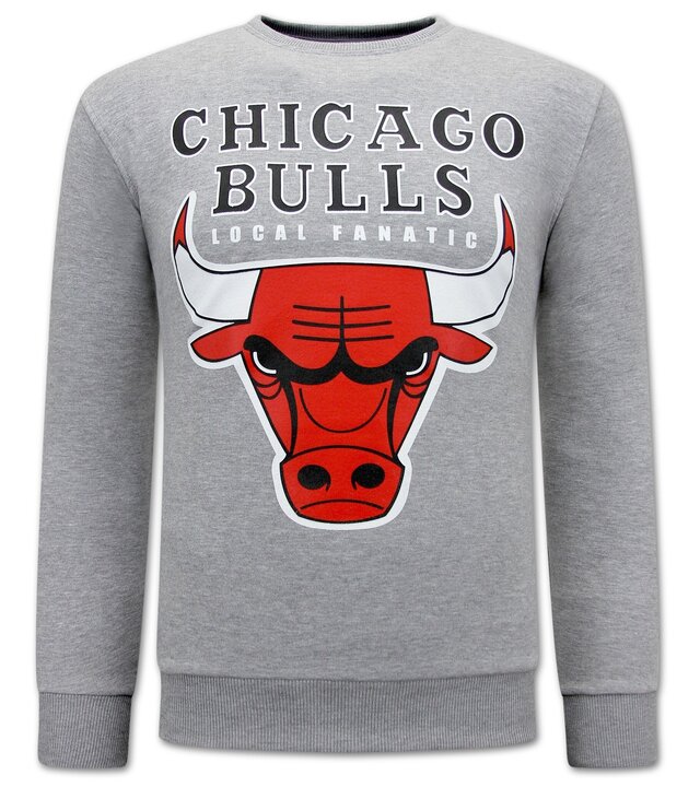 Local Fanatic Chicago Bulls Herren Pullover - Grau