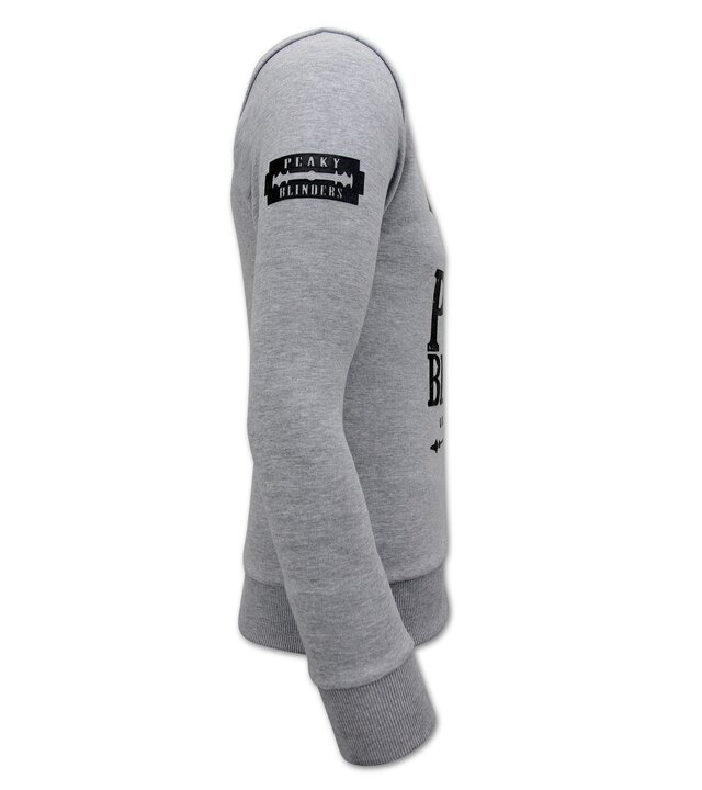 Local Fanatic Peaky Blinders Pullover für Männer - Grau