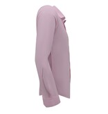 Gentile Bellini Langärmelige Herrenhemden - Einfarbige Bluse Slim Fit - Pink