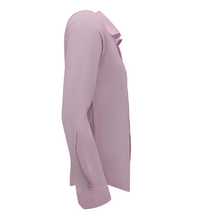 Gentile Bellini Langärmelige Herrenhemden - Einfarbige Bluse Slim Fit - Pink