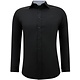 Business Hemd für Männer - Slim Fit Bluse Stretch - Schwarz