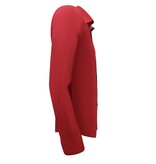 Gentile Bellini Herren Business Baumwollhemd - Slim Fit Bluse Stretch -Rot Gentile Bellini Herren Business Baumwollhemd - Slim Fit Bluse Stretch -Rot