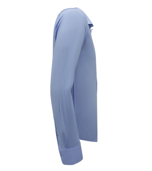 Gentile Bellini Business Herrenhemden Langarm - Slim Fit Bluse Stretch - Blau