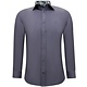 Ordentliche Business Uni Hemden – Slim-Fit-Blusen-Stretch – Grau
