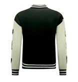 Enos Letterman Jacke Herren Übergröße - 8633 - Schwarz