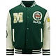 Vintage Oversized Varsity Jacke Männer - 7086 - Grün