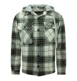 Enos Holzfällerjacke mit Kapuze aus Teddywolle -7091- Schwarz Enos Holzfällerjacke mit Kapuze aus Teddywolle -7091- Schwarz