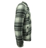 Enos Holzfällerjacke Herren mit Reißverschluss -7088 - Schwarz
