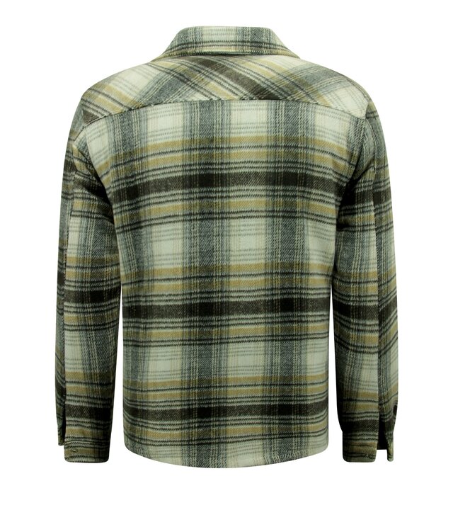 Enos Herren Holzfällerjacke gefüttert mit Zipper -7088 - Braun