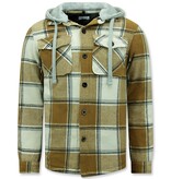 Enos Lumber Jacket Herren mit Kapuze -7969 - Braun