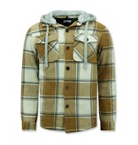 Enos Lumber Jacket Herren mit Kapuze -7969 - Braun