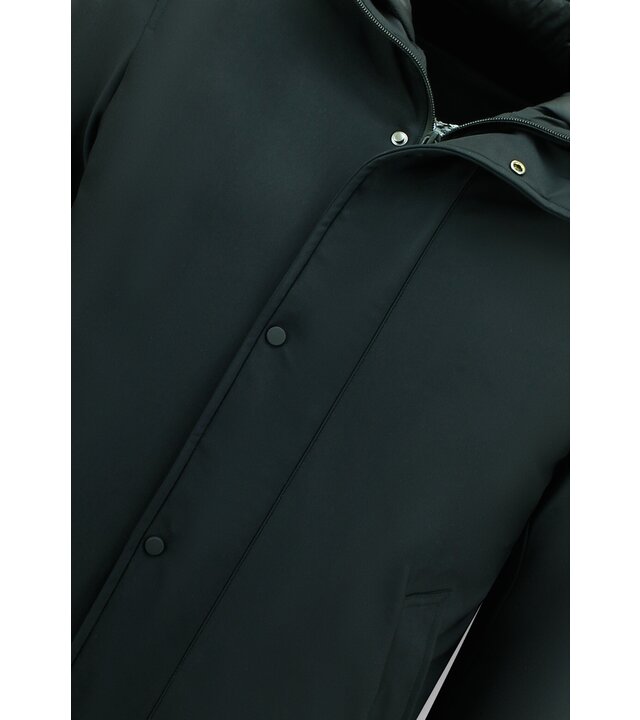Enos Designer Parkas für Männer - Zweiteilige Jacke -8518 - Schwarz
