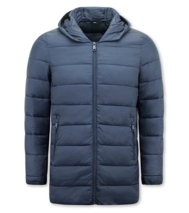 Enos Wasserdichte Winterparka Jacke für Männer - Zweiteilige Jacke - 8518 - Blau