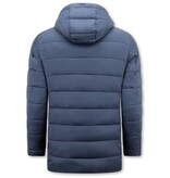 Enos Wasserdichte Winterparka Jacke für Männer - Zweiteilige Jacke - 8518 - Blau