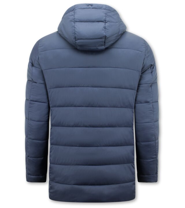 Enos Wasserdichte Winterparka Jacke für Männer - Zweiteilige Jacke - 8518 - Blau