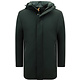 Klassisches Parka Jacken Herren mit Kapuze -8927- Schwarz