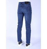 True Rise Neat Regular Fit Super Stretch Herrenjeans - DP52 - Blau