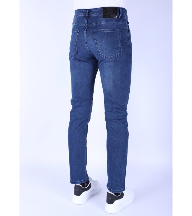 True Rise Neat Regular Fit Super Stretch Herrenjeans - DP52 - Blau