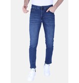 True Rise Neat Regular Fit Super Stretch Herrenjeans - DP52 - Blau