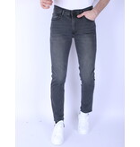 True Rise Herren Super Stretch Denim Regular Fit - DP55 - Grau/Grün