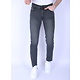 Herren Super Stretch Denim Regular Fit - DP55 - Grau/Grün