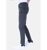 True Rise Herren Super Stretch Denim Regular Fit - DP55 - Grau/Grün