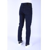 True Rise Jeans Herren Super Stretch Regular Fit Jeans - DP56 - Blau
