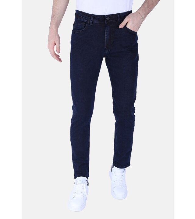 True Rise Jeans Herren Super Stretch Regular Fit Jeans - DP56 - Blau