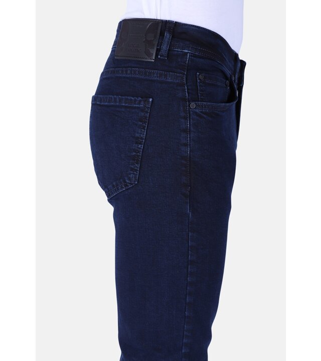 True Rise Jeans Herren Super Stretch Regular Fit Jeans - DP56 - Blau