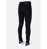 Local Fanatic Herren Ripped Torn Jeans - Slim Fit -1092- Schwarz