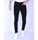 Local Fanatic Herren Neat Jeans Slim-Fit mit Stretch -1091- Schwarz