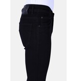 Local Fanatic Herren Neat Jeans Slim-Fit mit Stretch -1091- Schwarz