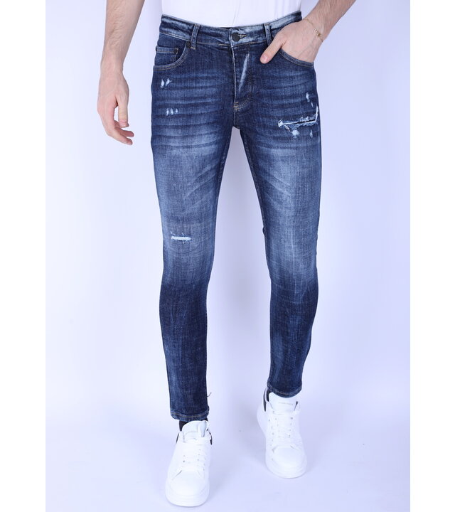 Local Fanatic Zerrissene Herrenjeans Slim Fit - 1100 - Blau