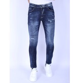 Local Fanatic Zerrissene Herrenjeans Slim Fit - 1100 - Blau