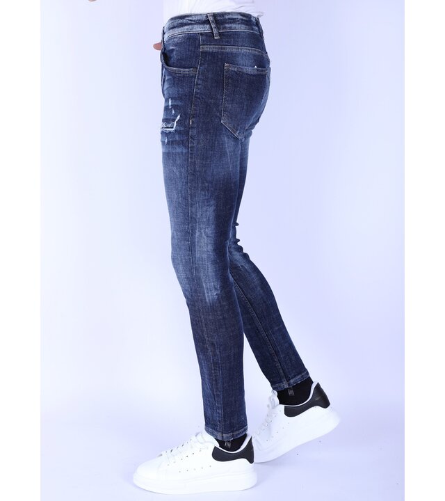 Local Fanatic Zerrissene Herrenjeans Slim Fit - 1100 - Blau