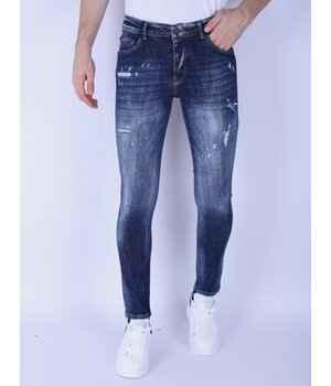 Local Fanatic Denim Blue Stone Washed Jeans Slim Fit -1103 - Blau