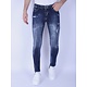 Denim Blue Stone Washed Jeans Slim Fit -1103 - Blau