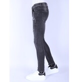 Local Fanatic Herrenjeans mit Rissen Slim Fit -1099 - Grau