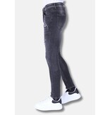 Local Fanatic Herrenjeans mit Rissen Slim Fit -1099 - Grau