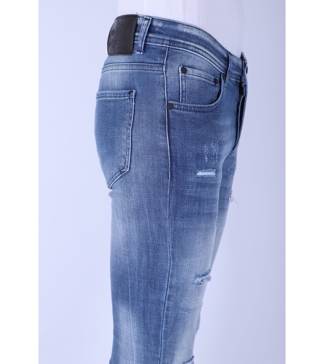 Local Fanatic Herrenjeans Slim Fit mit Rissen - 1095 - Blau