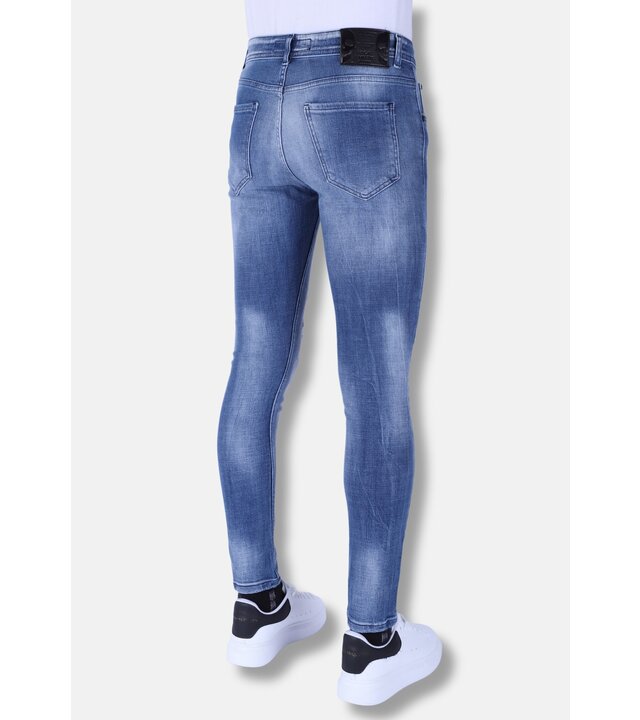 Local Fanatic Herrenjeans Slim Fit mit Rissen - 1095 - Blau