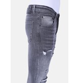 Local Fanatic Stonewashed Slim-fit Herrenjeans mit Stretch - 1093 - Grau